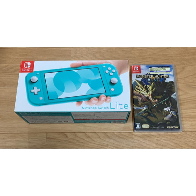 Switch lite ターコイズ モンスターハンターライズ セット 限定特典付