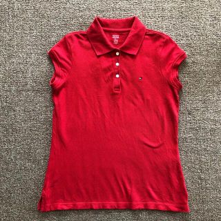 トミーヒルフィガー(TOMMY HILFIGER)のトミーフィルフィガー　赤ポロシャツ　160cm(Tシャツ/カットソー)