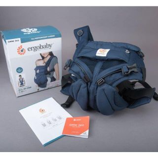 エルゴベビー(Ergobaby)の新品♡エルゴベビー オムニ360 抱っこひも ブルー クールエアメッシュergo(抱っこひも/おんぶひも)