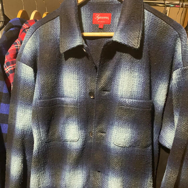 supreme Shadow Plaid Fleece shirt