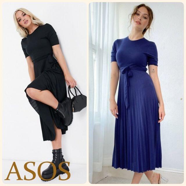 【新品・未使用】ASOS　上品なプリーツワンピース