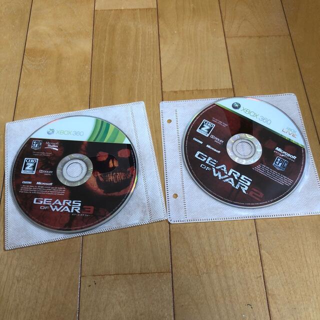 Xbox360(エックスボックス360)のxbox360 GEARS OF WAR 二枚セット エンタメ/ホビーのゲームソフト/ゲーム機本体(家庭用ゲームソフト)の商品写真