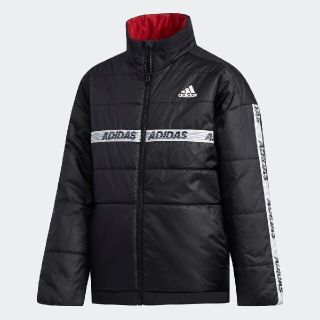 アディダス(adidas)のadidas 中綿ジャケット ジャンパー 黒 130cm(ジャケット/上着)