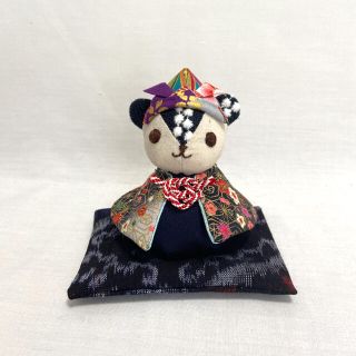 ミナペルホネン(mina perhonen)のくまちゃんの五月人形 εïз ハンドメイド ミナペルホネン 五月人形 兜(人形)