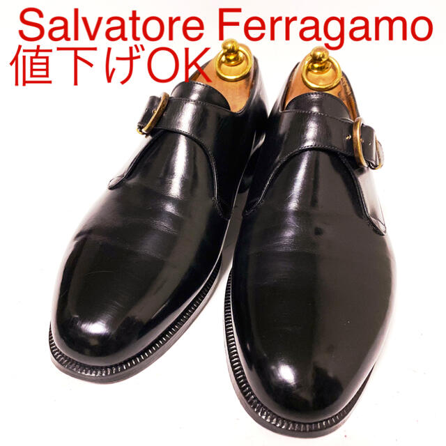 Salvatore Ferragamo(サルヴァトーレフェラガモ)の586.Salvatore Ferragamo モンクストラップ シングル 8 メンズの靴/シューズ(ドレス/ビジネス)の商品写真