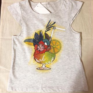 ジーユー(GU)の新品！キッズ　グラフィックᎢ(Tシャツ/カットソー)