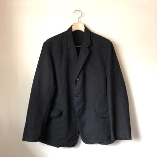 コモリ(COMOLI)のcomoli 19SS カナパ（ヘンプ）3Bジャケット black 2(テーラードジャケット)