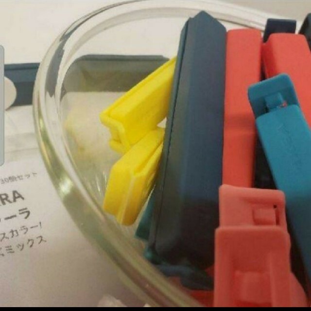 イケア【IKEA】BEVARA袋止めクリップ☆30個セットお菓子に蓋ができて便利