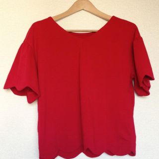 ダブルクローゼット(w closet)のスカラップ2wayTシャツ(Tシャツ(半袖/袖なし))