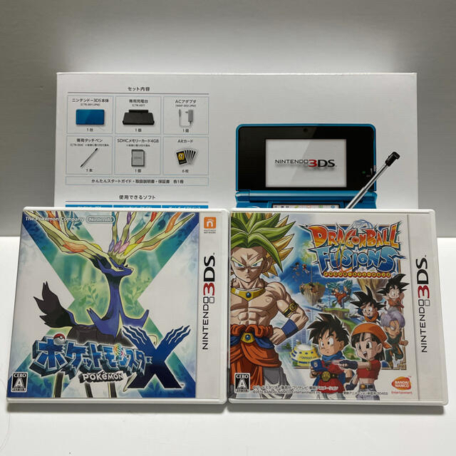 Nintendo 3DS ライトブルー　ソフト2本セットGAME