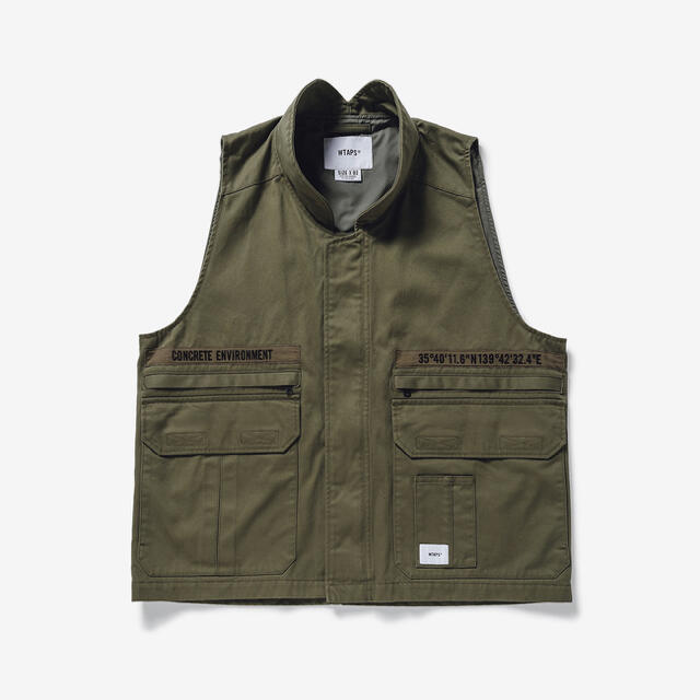 ODサイズS 21SS  WTAPS REP / VEST / COTTON. TWILL