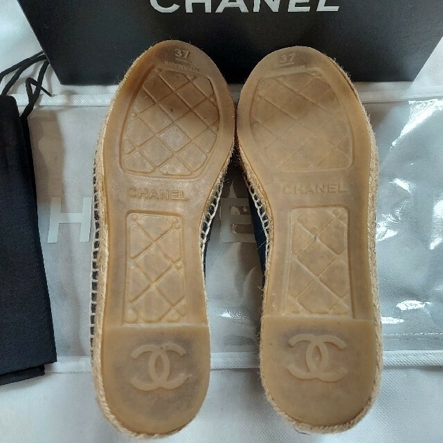 CHANEL(シャネル)のCHANEL♥️シャネル　エスパドリーユ　フラット　ローファー正規品 レディースの靴/シューズ(スリッポン/モカシン)の商品写真