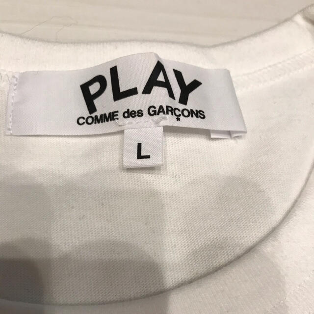 COMME des GARCONS(コムデギャルソン)のコムデギャルソン　カットソー   Tシャツ　Ｌサイズ　ほぼ新品 レディースのトップス(カットソー(半袖/袖なし))の商品写真