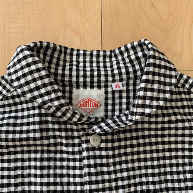 DANTON - ダントン ブラックギンガムチェックシャツ サイズ38の通販 by ...