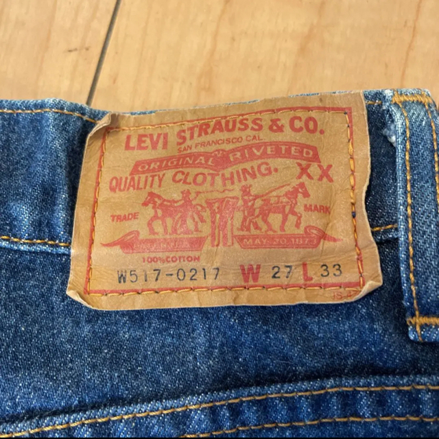 Levi's(リーバイス)の希少 90s ビンテージ リーバイス 517 w517 ブーツカット デニム レディースのパンツ(デニム/ジーンズ)の商品写真