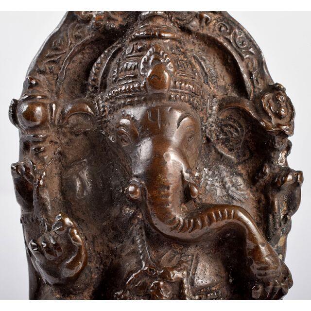 仏教美術 古銅 インド神 ガネーシャ像 仏像 C R3469 仏教美術 古銅 インド神 ガネーシャ像 仏像 C R3469