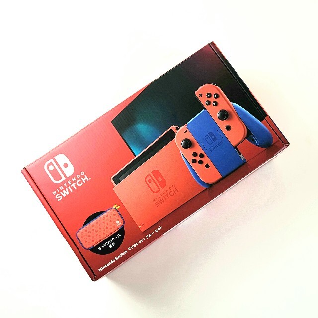 Nintendo Switch(ニンテンドースイッチ)のNintedo Switch マリオレッド✕ブルーセット エンタメ/ホビーのゲームソフト/ゲーム機本体(家庭用ゲーム機本体)の商品写真