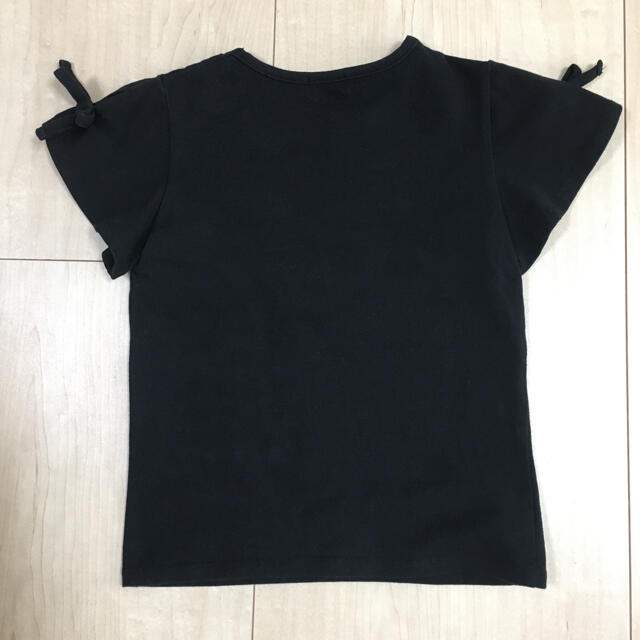 JENNI(ジェニィ)のジェニィ　黒色プリントTシャツ　130 120 キッズ/ベビー/マタニティのキッズ服女の子用(90cm~)(Tシャツ/カットソー)の商品写真