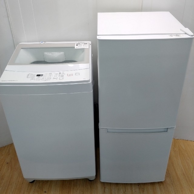 特価販売 冷蔵庫 洗濯機 シンプルデザイン ホワイト ガラストップ 