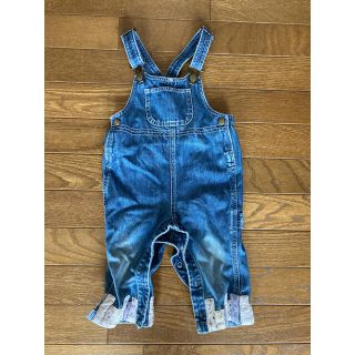 ベビーギャップ(babyGAP)のGAP デニム80オーバーオール　サロペット(カバーオール)