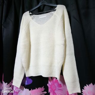 セシルマクビー(CECIL McBEE)の100*NEW!!CECILMcBEE/セシルマクビー★ざっくり編み長袖ニット白(ニット/セーター)