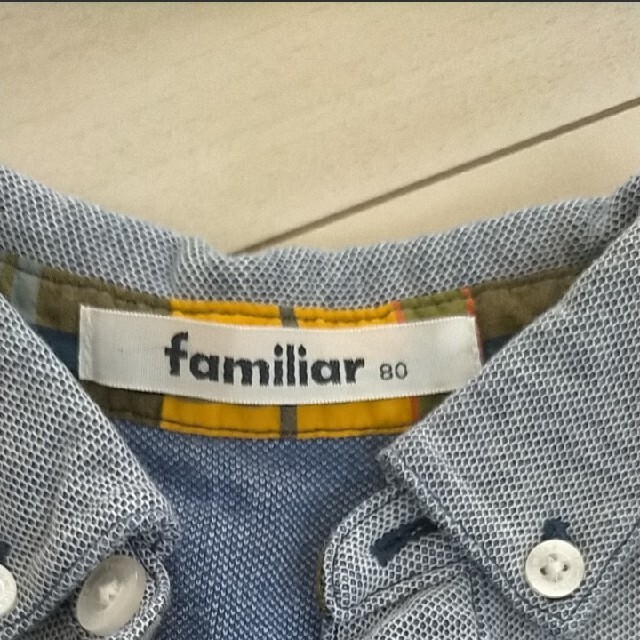 familiar(ファミリア)のfamiliar　80  半袖シャツ　ポロシャツ　ファミリア　男の子 キッズ/ベビー/マタニティのベビー服(~85cm)(シャツ/カットソー)の商品写真