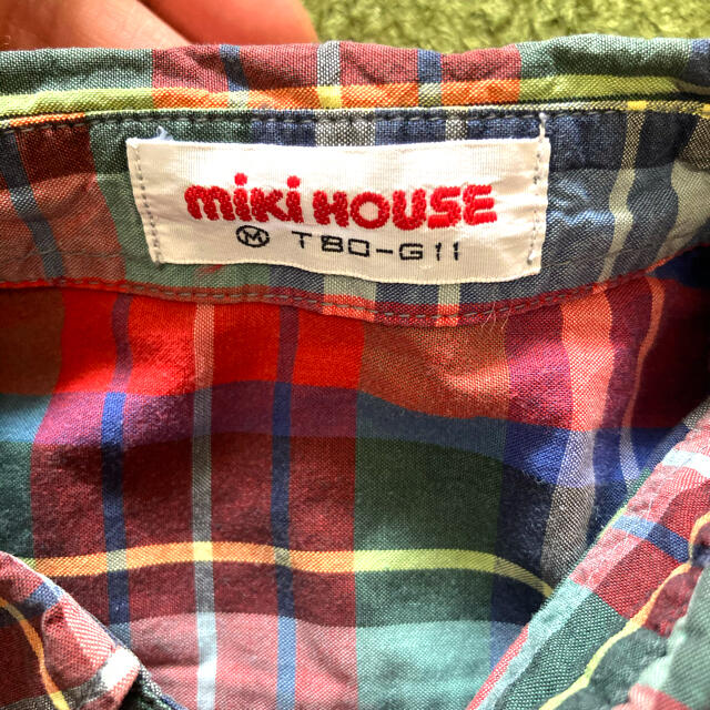 mikihouse(ミキハウス)のミキハウス　チェックシャツ キッズ/ベビー/マタニティのベビー服(~85cm)(シャツ/カットソー)の商品写真