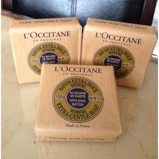 ロクシタン(L'OCCITANE)のロクシタン✳︎ヴァーベナ石鹸３個セット(ボディソープ/石鹸)