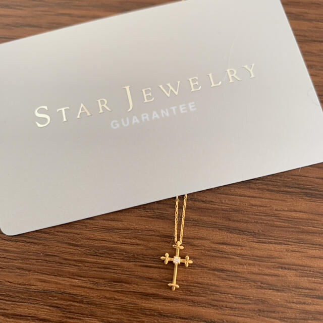 STAR JEWELRY(スタージュエリー)のSTAR JEWELRY k18 ネックレス クロス　最終お値下げ レディースのアクセサリー(ネックレス)の商品写真