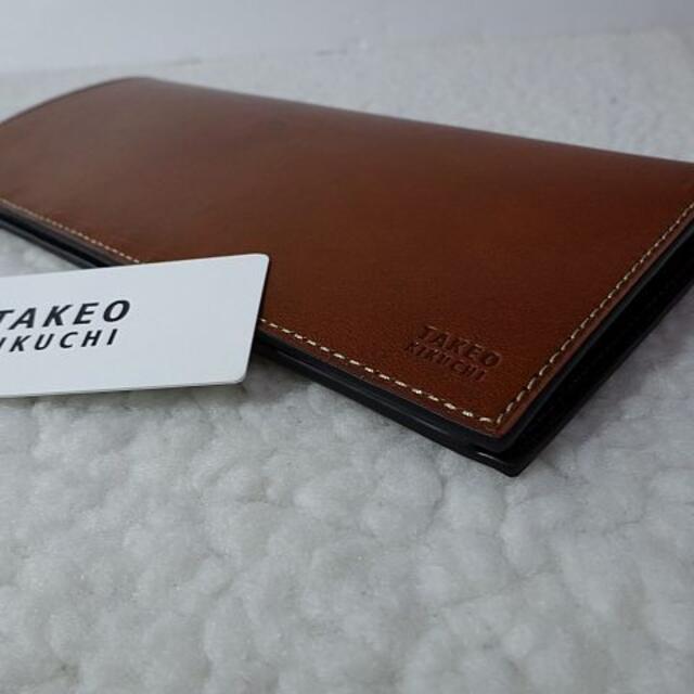 TAKEO KIKUCHI(タケオキクチ)の【新品/本物】TAKEO KIKUCHI（タケオキクチ）牛革/長財布/キャメル メンズのファッション小物(長財布)の商品写真