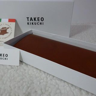 タケオキクチ(TAKEO KIKUCHI)の【新品/本物】TAKEO KIKUCHI（タケオキクチ）牛革/長財布/キャメル(長財布)