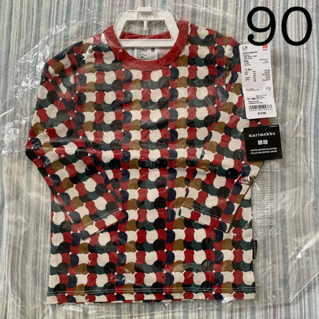 marimekko(マリメッコ)のUNIQLO×marimekkoコラボトップス90 キッズ/ベビー/マタニティのキッズ服女の子用(90cm~)(Tシャツ/カットソー)の商品写真