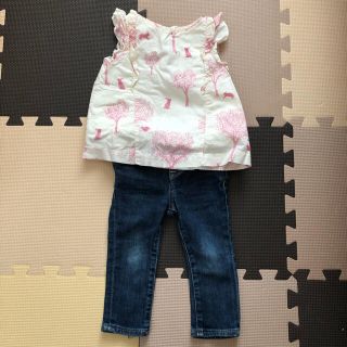 ベビーギャップ(babyGAP)のbaby gap ピーターラビット　トップス　デニムパンツ　80(その他)