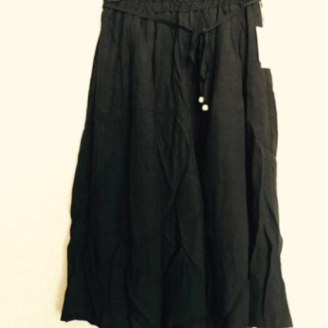 《新品》スカーチョ　７分丈　Lサイズ　ブラック レディースのスカート(ロングスカート)の商品写真