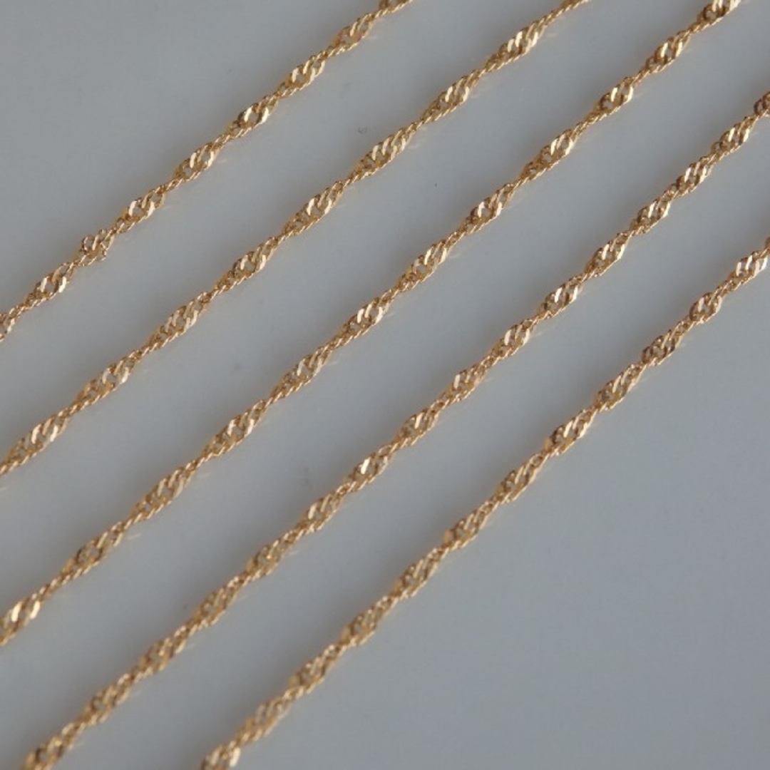 k18ネックレス スクリューチェーンネックレス 18金 18k 5