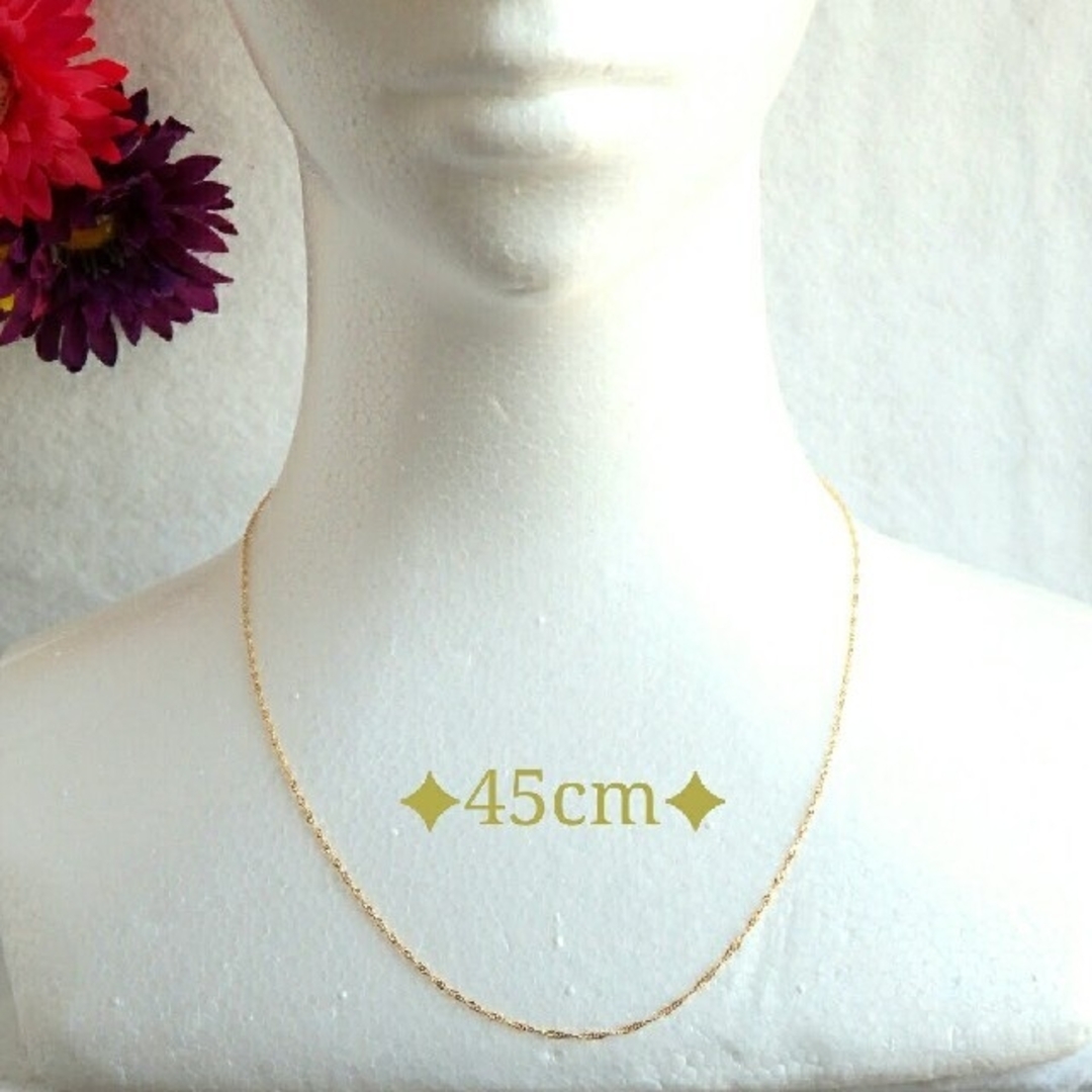 k18ネックレス スクリューチェーンネックレス 18金 18k 7