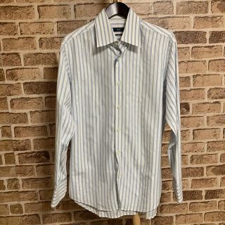 ヒューゴボス(HUGO BOSS)のhugo boss シャツ　長袖　ストライプ　品番21(シャツ)