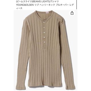 ビームス(BEAMS)のYOUNG&OLSEN リブ ヘンリーネック プルオーバー(カットソー(長袖/七分))