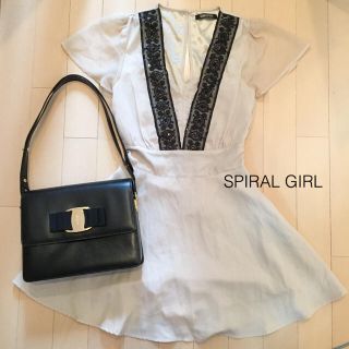 スパイラルガール(SPIRAL GIRL)の秋＊SPIRALGIRL♡袖シフォンスパンコールワンピ風ロンパース(ミニワンピース)