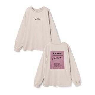 グレイル(GRL)の☆送料無料☆GRL バックプリントロンT ベージュ(Tシャツ(長袖/七分))