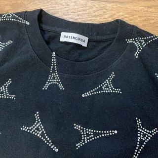 バレンシアガ(Balenciaga)のバレンシアガ　Tシャツ　黒　XS(Tシャツ(半袖/袖なし))