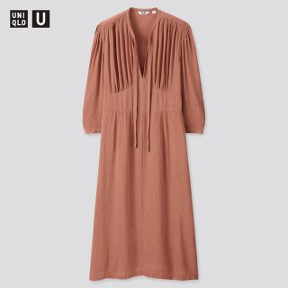 ユニクロ(UNIQLO)のUNIQLO＊新品未使用＊七分袖ワンピ(ひざ丈ワンピース)