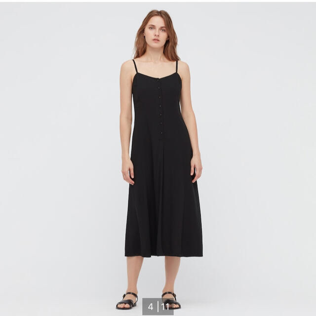 UNIQLO ユニクロ イネス レーヨンキャミソールワンピース | フリマアプリ ラクマ