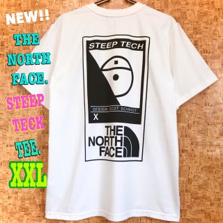 ザノースフェイス(THE NORTH FACE)のヘビーウェイト♪ノースフェイス STEEP TECK Tシャツ 白 XXL(Tシャツ/カットソー(半袖/袖なし))