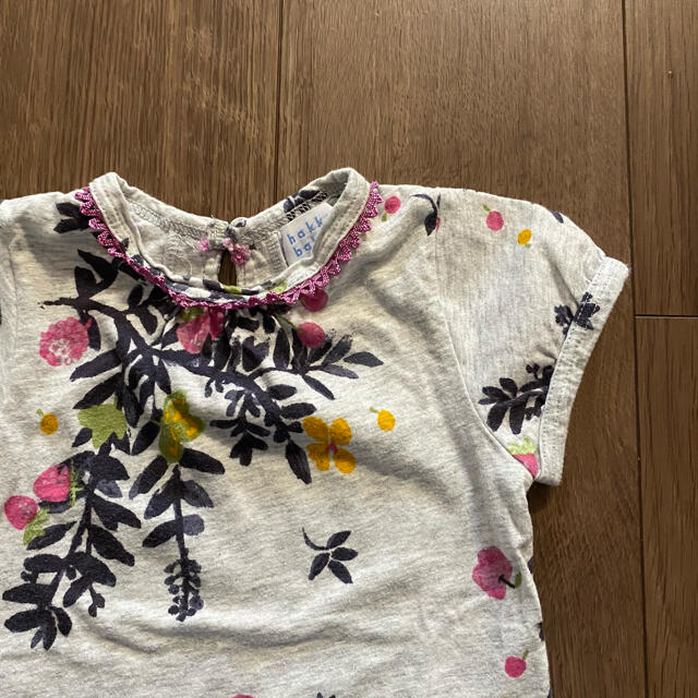 hakka baby(ハッカベビー)のHAKKA BABY☆70相当☆レース付きトップス キッズ/ベビー/マタニティのベビー服(~85cm)(Ｔシャツ)の商品写真