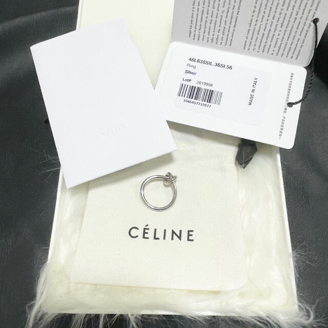 週末限定価格 新品 旧ロゴ刻印 CELINE セリーヌリング 16号 3