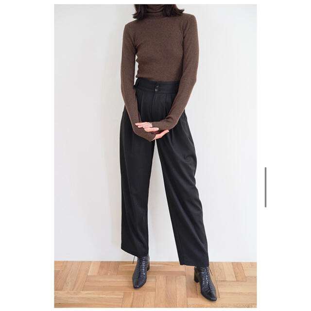 CLANE H/W TUCK PANTS