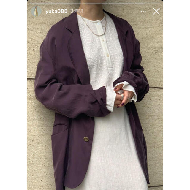 TODAYFUL(トゥデイフル)のSatin Over Jacket レディースのジャケット/アウター(テーラードジャケット)の商品写真