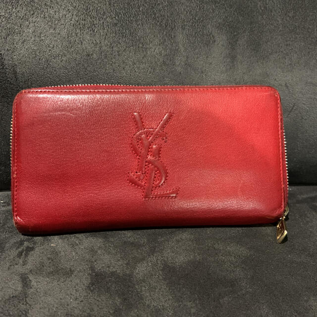 Yves Saint Laurent Beaute(イヴサンローランボーテ)のYVES SAINT LAURENT イブ・サンローラン ロゴ ラウンド長財布 レディースのファッション小物(財布)の商品写真