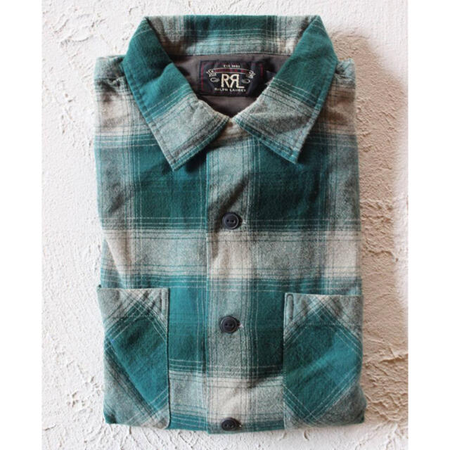 新品*RRL*プラッド ブラッシュド キャンプ シャツ*M* ダブルアールエル
